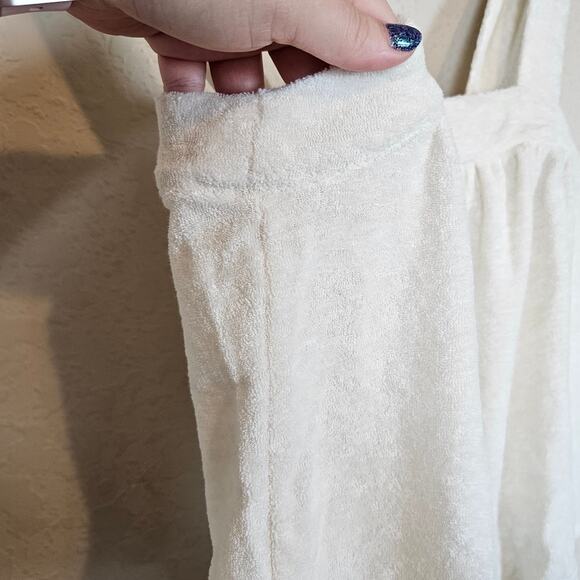 Marine Layer Terry Out Tank Cloud Dancer Women's Small Summer Beach Casual - Picture 3 of 7